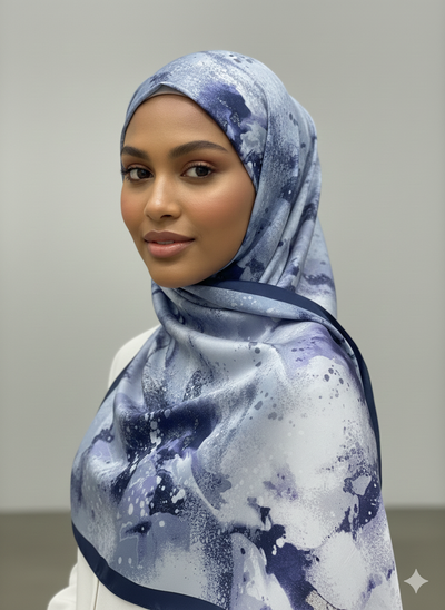 NA-143 Watercolour Silk MODAL Hijabs - Memsaab Online