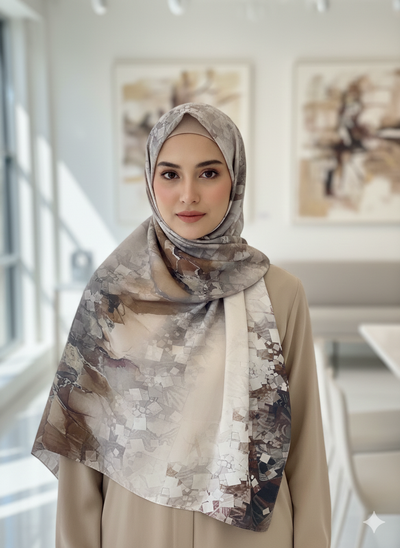 NA-142 Watercolour Silk MODAL Hijabs - Memsaab Online