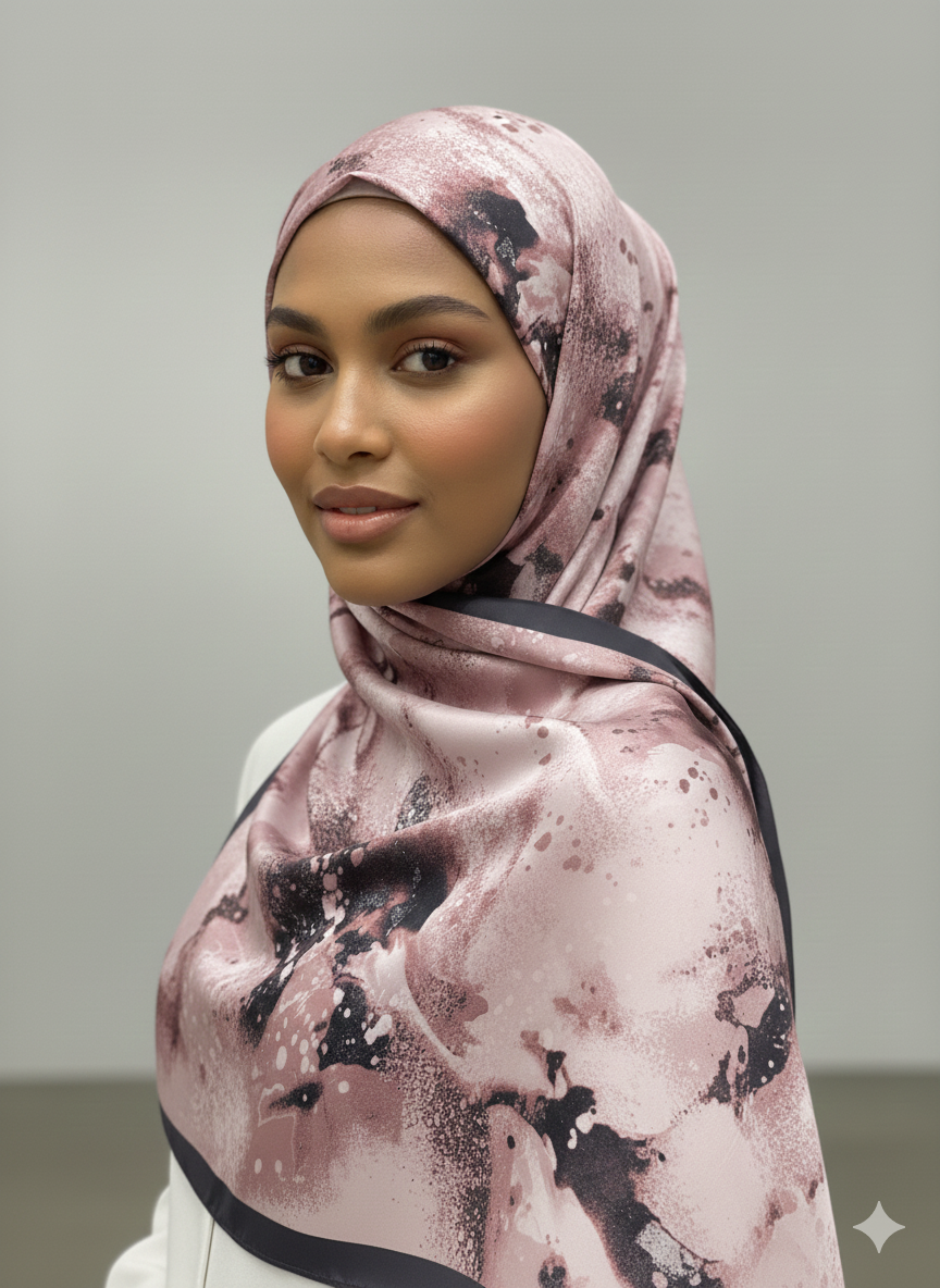 NA-143 Watercolour Silk MODAL Hijabs - Memsaab Online