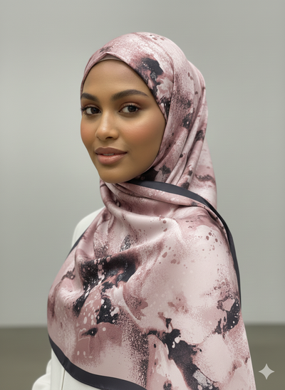 NA-143 Watercolour Silk MODAL Hijabs - Memsaab Online