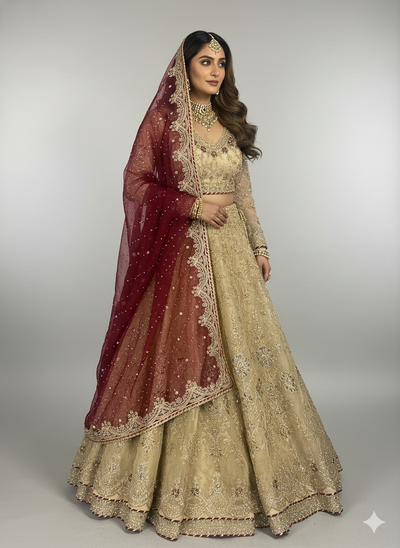 SRB2640 - Sunehri - Sehrish B Formals - Memsaab Online