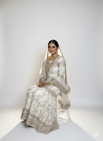 SRB124 - WHITE - Sehrish.B Designer