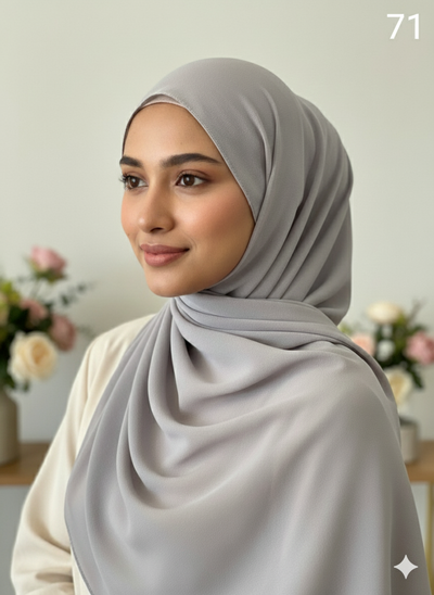 *5 for £10* Chiffon Scarf Hijab High Quality - Memsaab Online