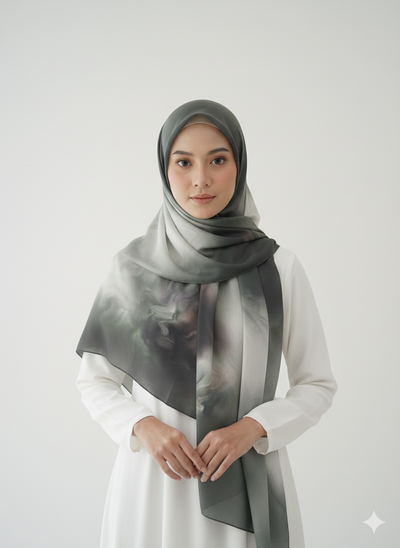 NA-141 Watercolour Silk MODAL Hijabs - Memsaab Online