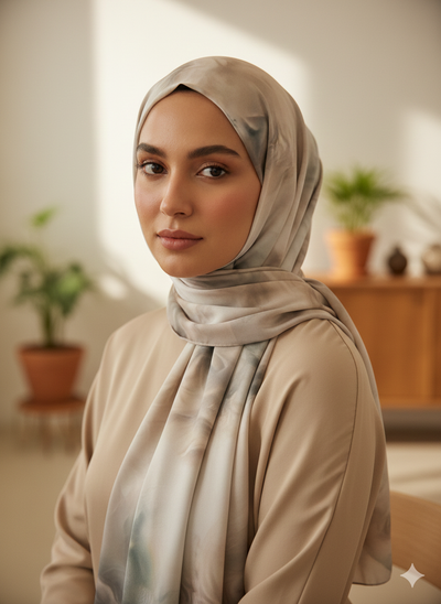 NA-141 Watercolour Silk MODAL Hijabs - Memsaab Online