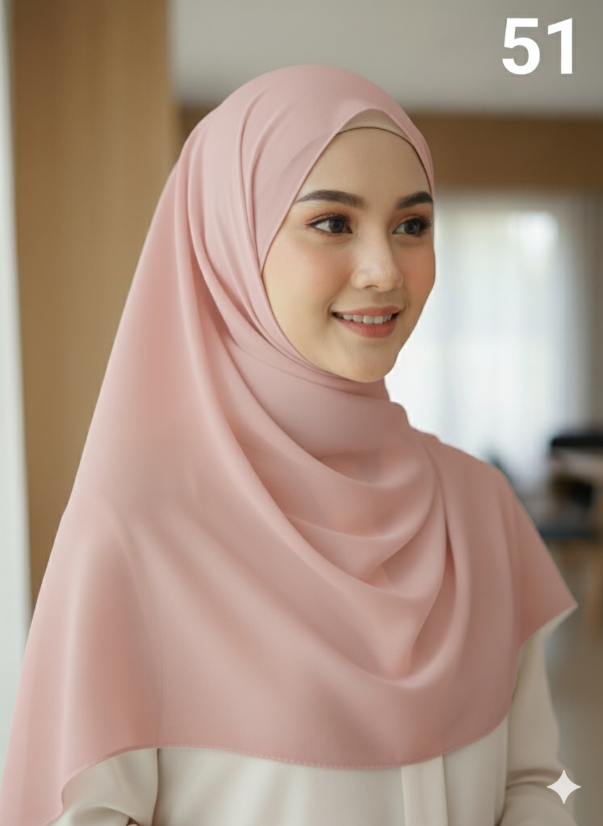 *5 for £10* Chiffon Scarf Hijab High Quality - Memsaab Online