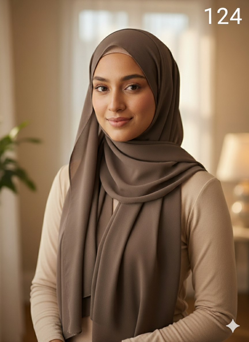 *5 for £10* Chiffon Scarf Hijab High Quality - Memsaab Online