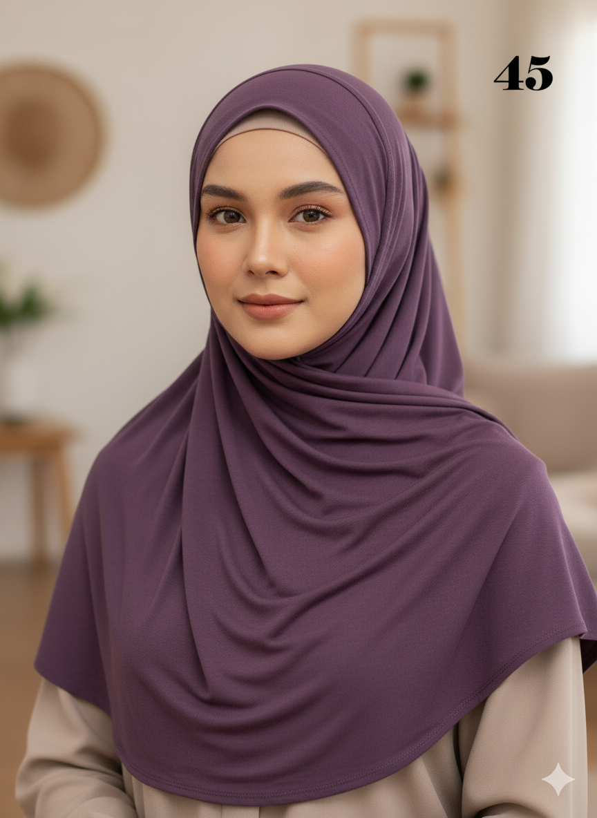 *5 for £10* Jersey Stretchy Large Hijab - Memsaab Online