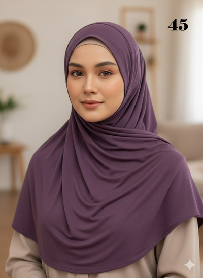 *5 for £10* Jersey Stretchy Large Hijab - Memsaab Online