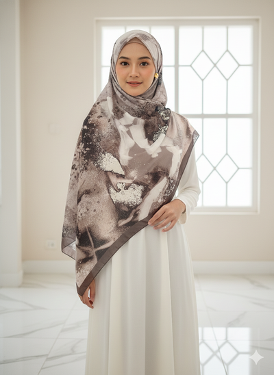 NA-143 Watercolour Silk MODAL Hijabs - Memsaab Online