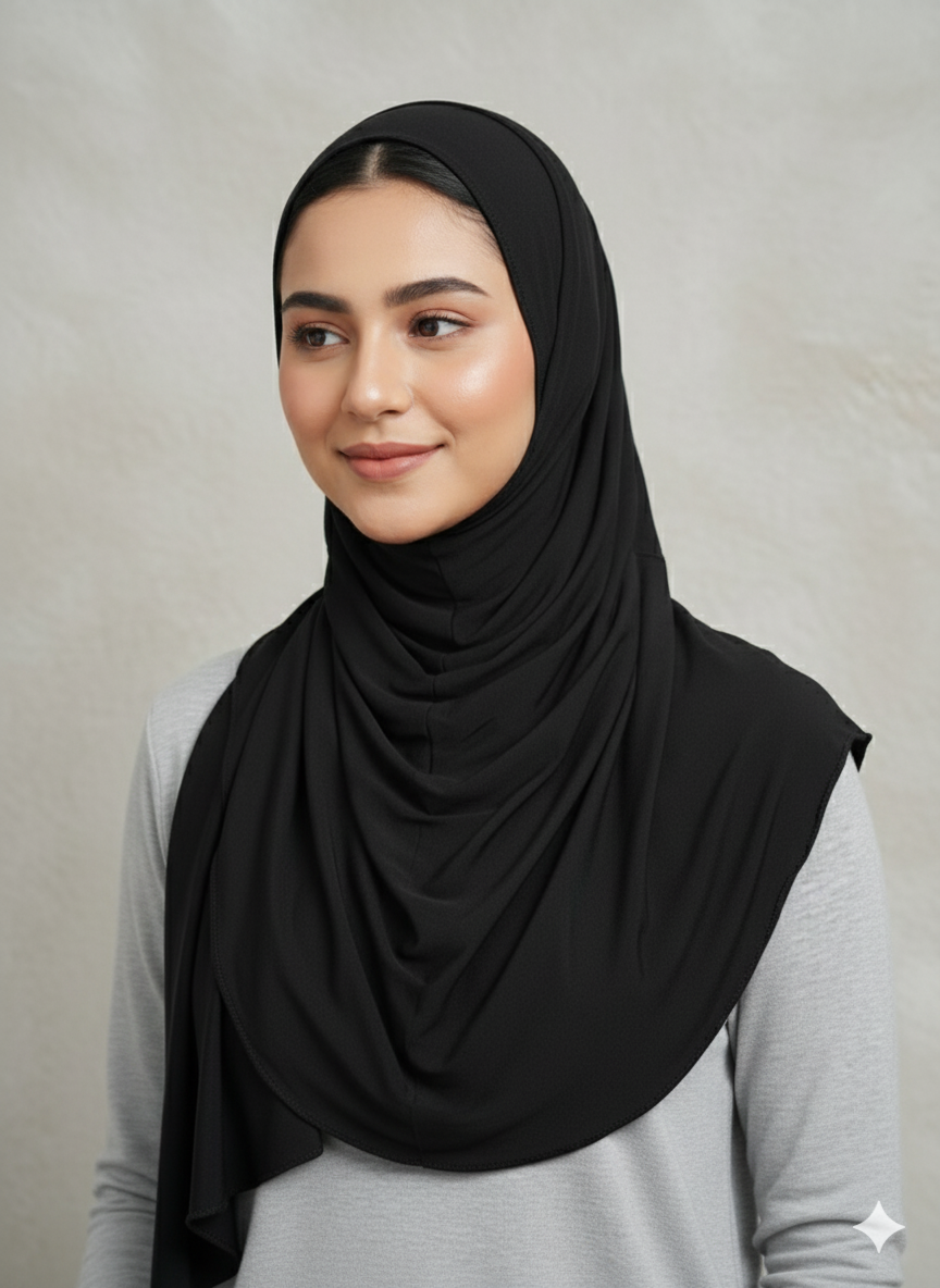 *5 for £10* Jersey Stretchy Large Hijab - Memsaab Online