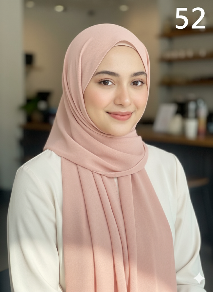 *5 for £10* Chiffon Scarf Hijab High Quality - Memsaab Online