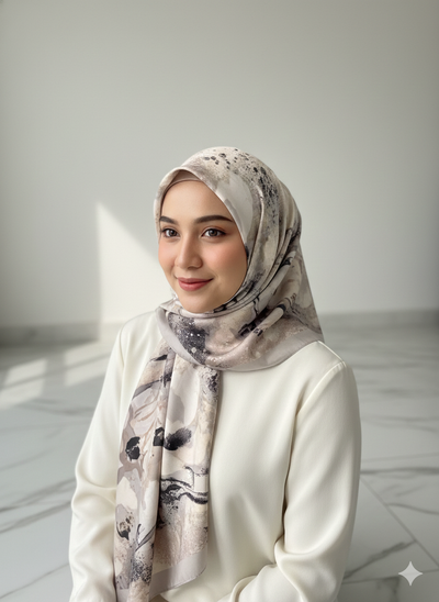 NA-143 Watercolour Silk MODAL Hijabs - Memsaab Online