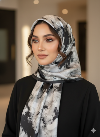 NA-143 Watercolour Silk MODAL Hijabs - Memsaab Online