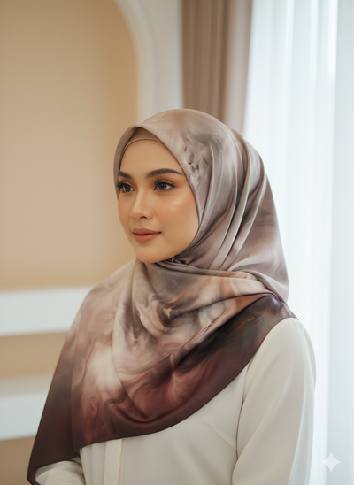 NA-141 Watercolour Silk MODAL Hijabs - Memsaab Online