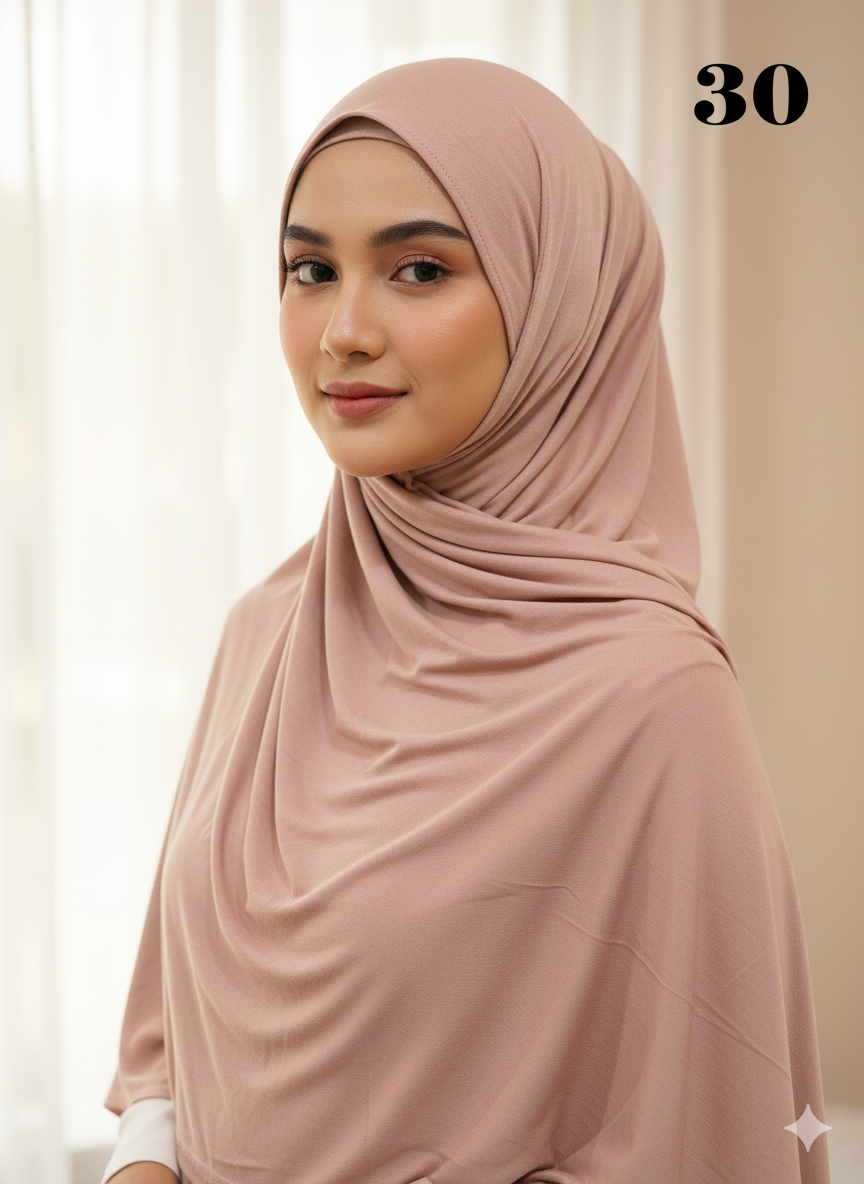 *5 for £10* Jersey Stretchy Large Hijab - Memsaab Online