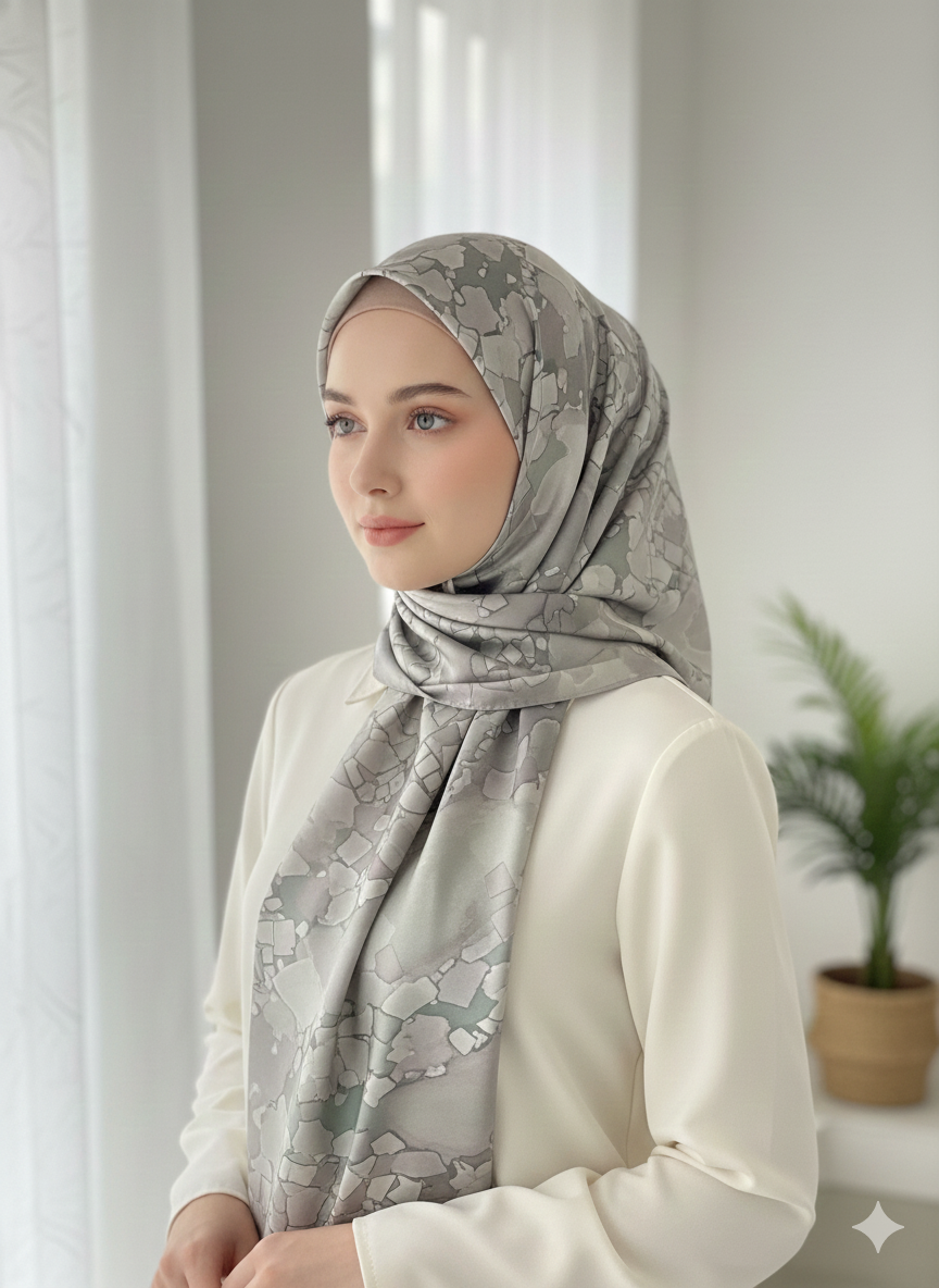 NA-142 Watercolour Silk MODAL Hijabs - Memsaab Online