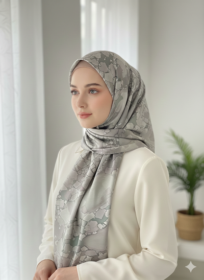 NA-142 Watercolour Silk MODAL Hijabs - Memsaab Online