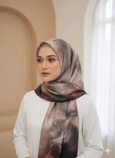 NA-141 Watercolour Silk MODAL Hijabs - Memsaab Online
