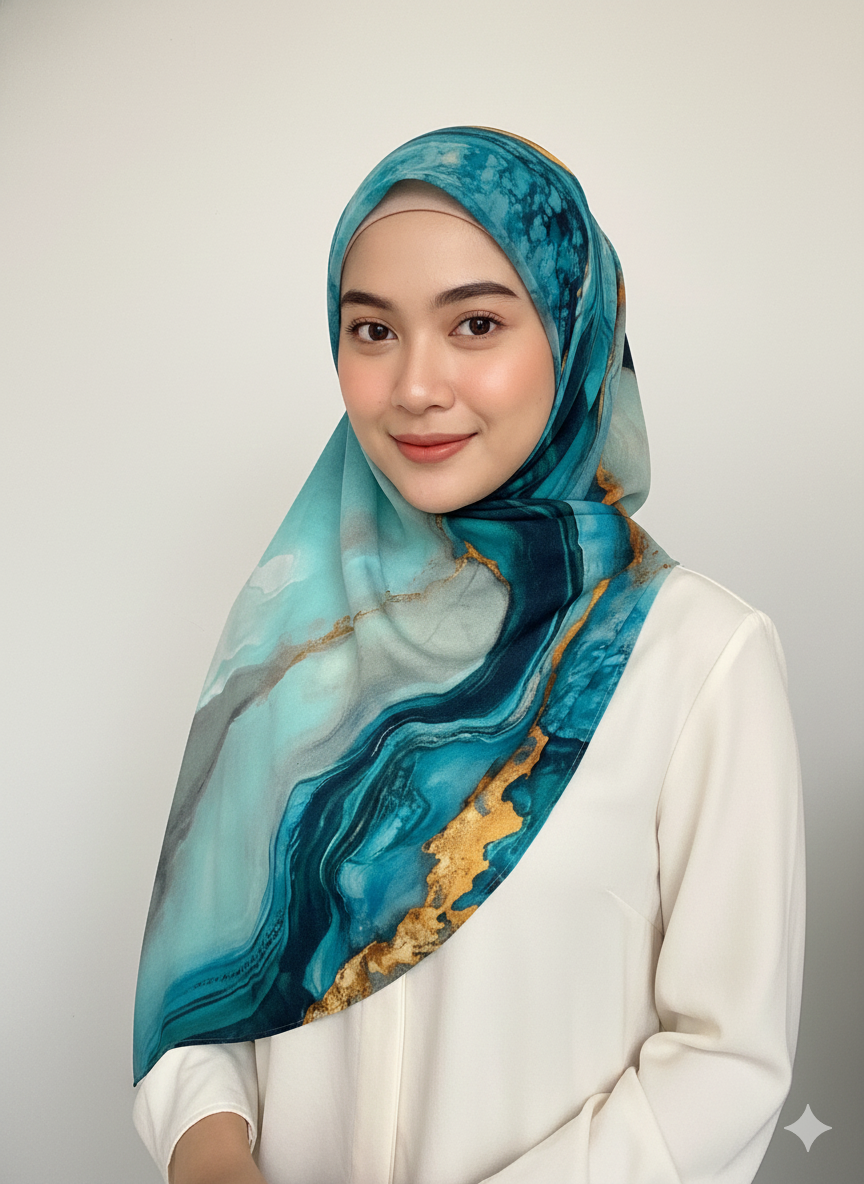 Watercolour Modal Hijabs - Memsaab Online