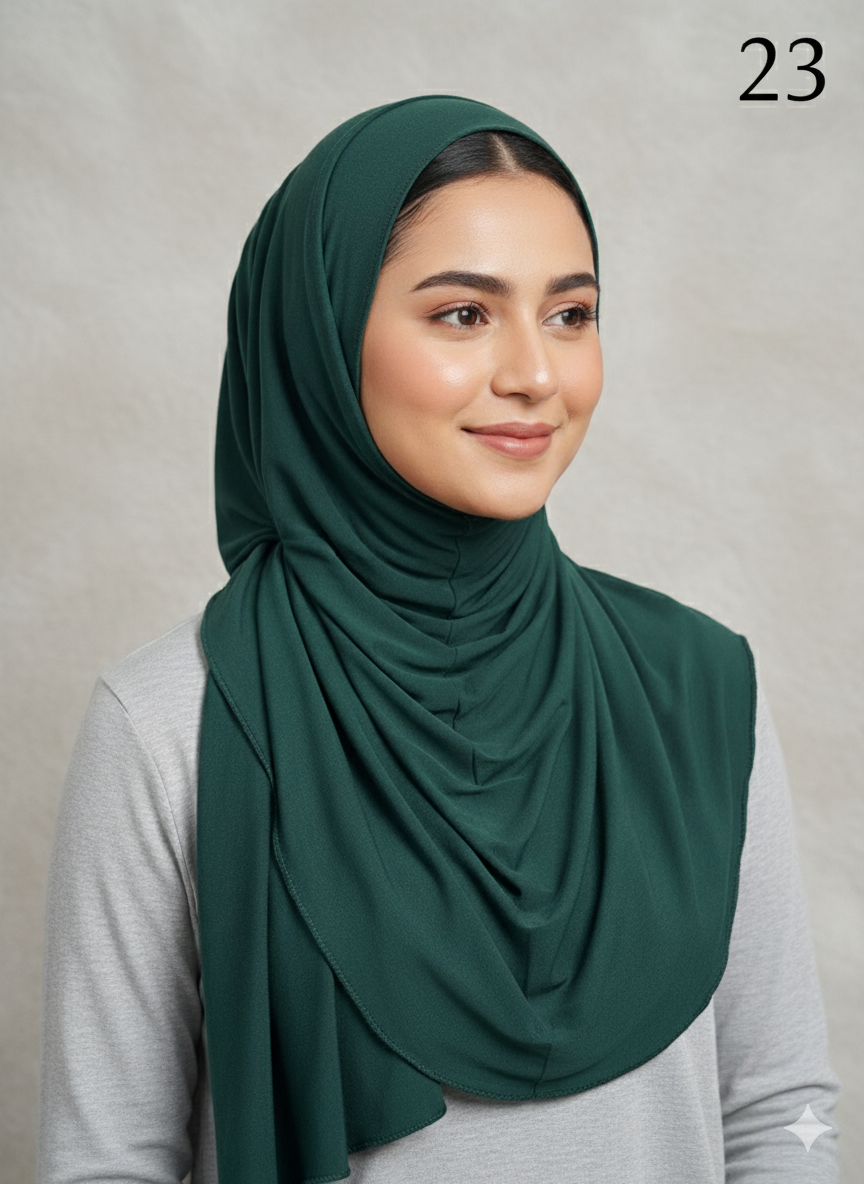 *5 for £10* Jersey Stretchy Large Hijab - Memsaab Online