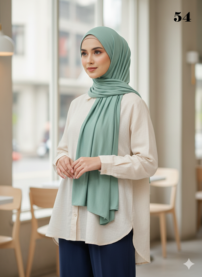 *5 for £10* Jersey Stretchy Large Hijab - Memsaab Online