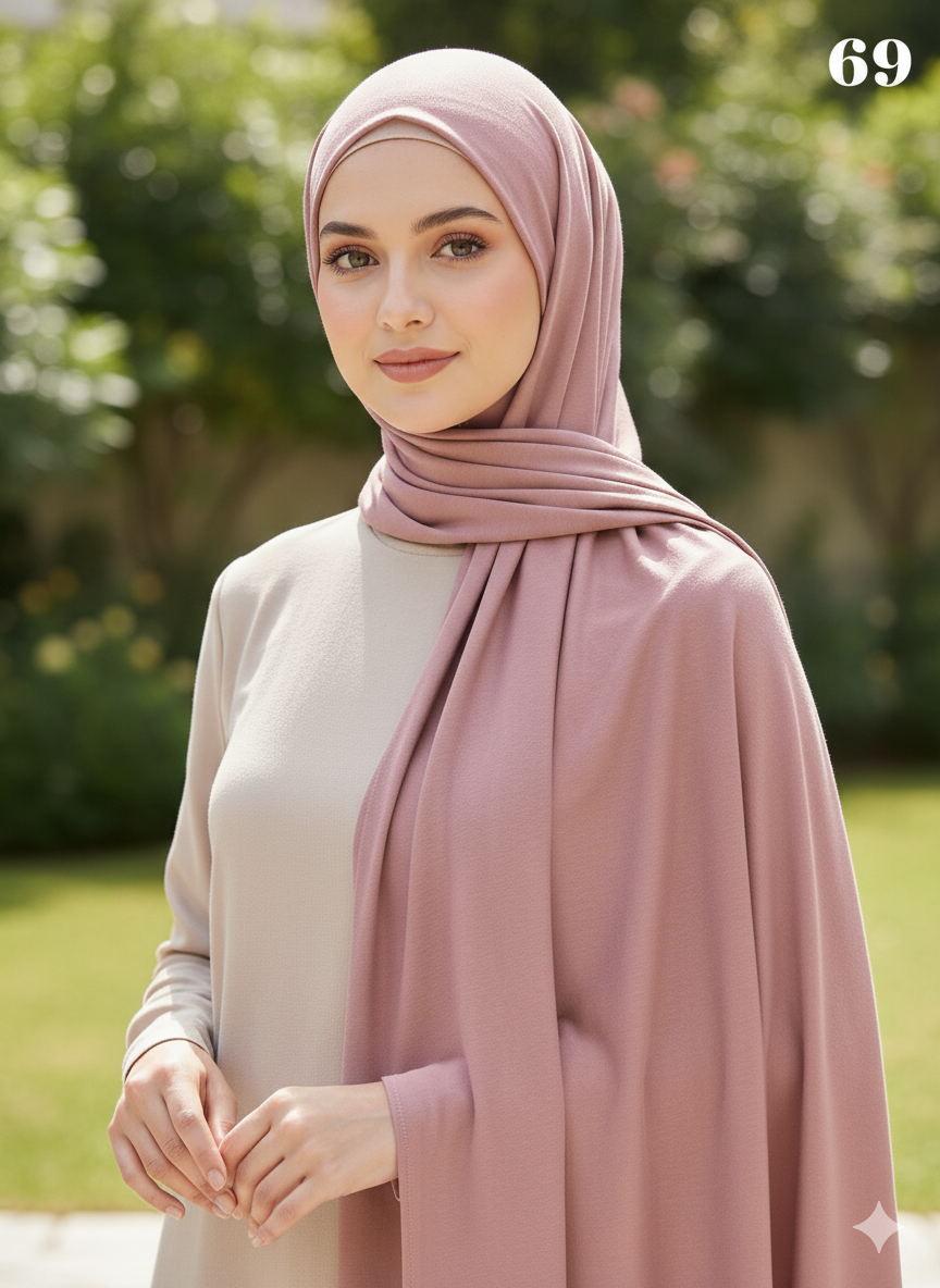 *5 for £10* Jersey Stretchy Large Hijab - Memsaab Online