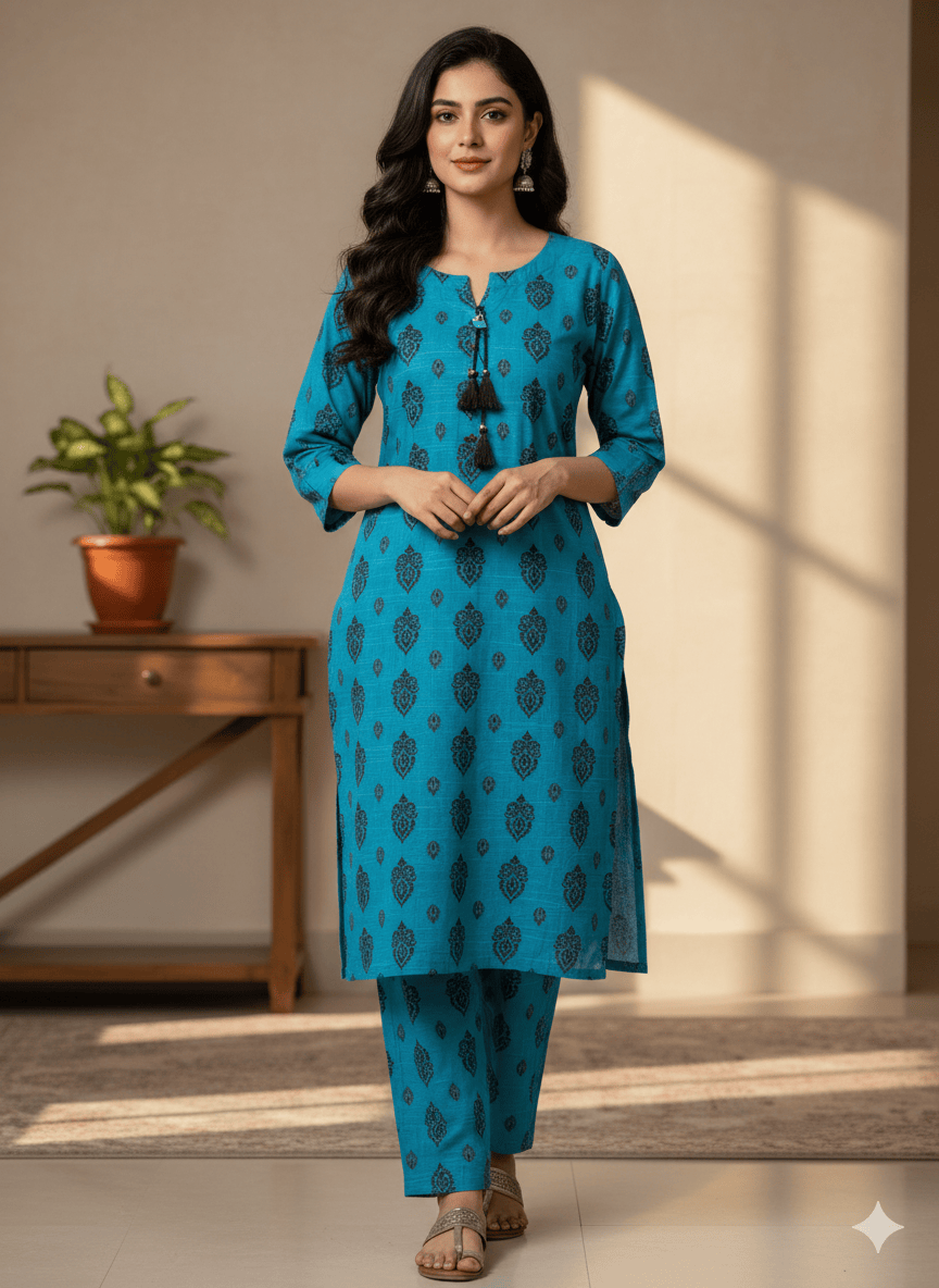 SLMN-39 Readymade Khaddar Co-ord - Memsaab Online