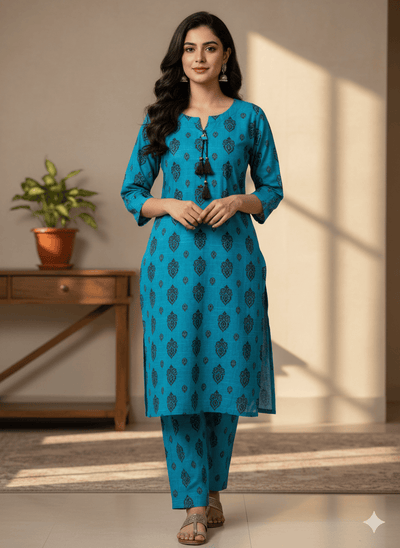 SLMN-39 Readymade Khaddar Co-ord - Memsaab Online
