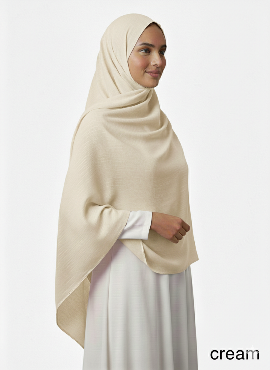 BB-6039 Egyptian Cotton Hijab - Memsaab Online