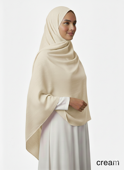 BB-6039 Egyptian Cotton Hijab - Memsaab Online