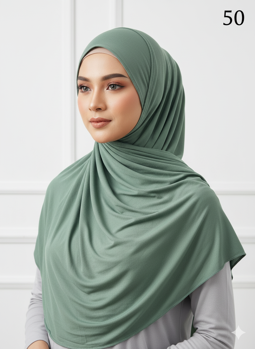 *5 for £10* Jersey Stretchy Large Hijab - Memsaab Online