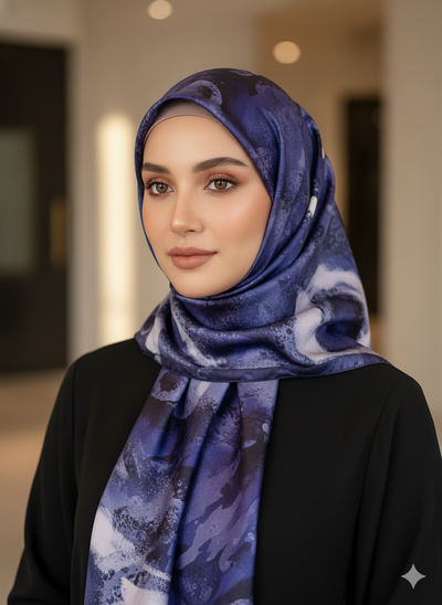 NA-143 Watercolour Silk MODAL Hijabs - Memsaab Online