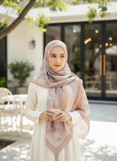 NA-142 Watercolour Silk MODAL Hijabs - Memsaab Online