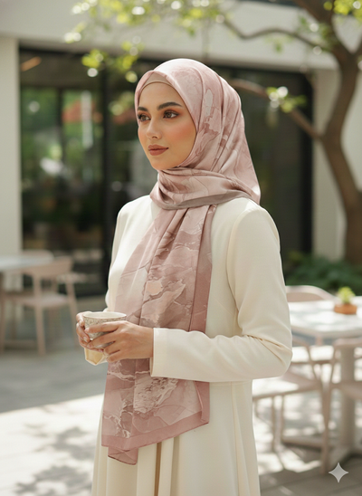 NA-142 Watercolour Silk MODAL Hijabs - Memsaab Online