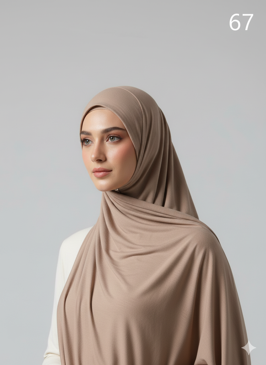 *5 for £10* Jersey Stretchy Large Hijab - Memsaab Online