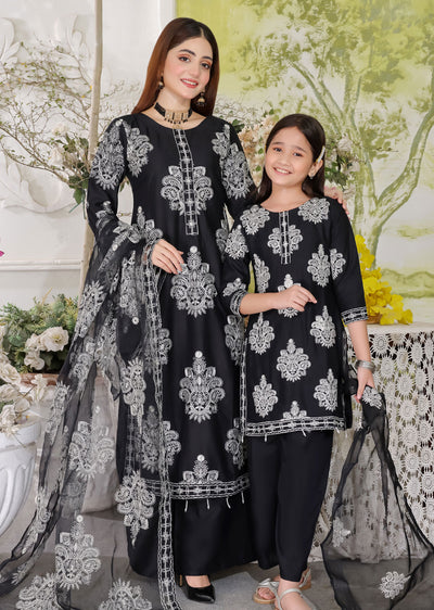 HK255 Dilreva - Black Mummy n Me Outfit - Memsaab Online