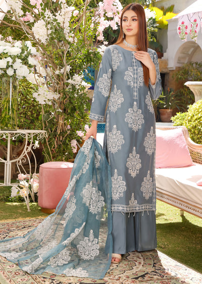 HK255 Dilreva - Grey Mummy n Me Outfiut - Memsaab Online