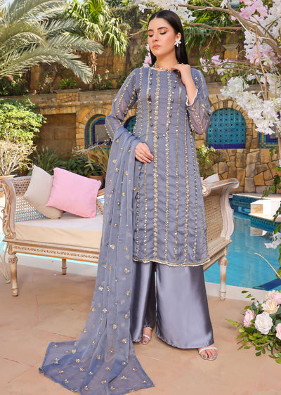 HK260 Zilla - Grey Readymade Mummy n Me Outfit - Memsaab Online