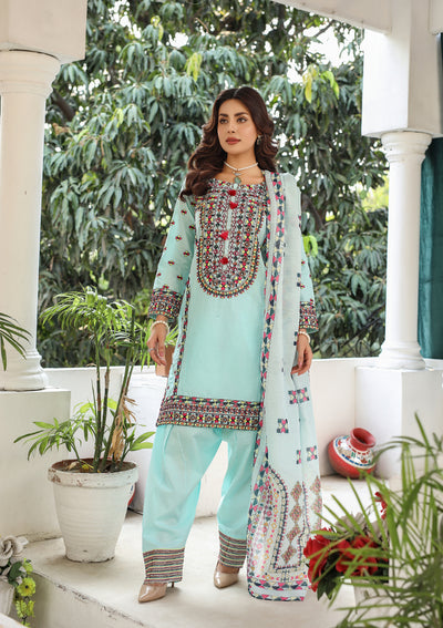 HK321 - Readymade Cotton Outfit 2025 - Memsaab Online