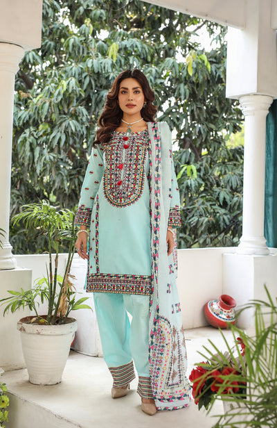 HK321 - Readymade Cotton Outfit 2025 - Memsaab Online