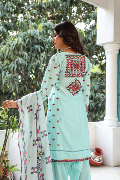 HK321 - Readymade Cotton Outfit 2025 - Memsaab Online