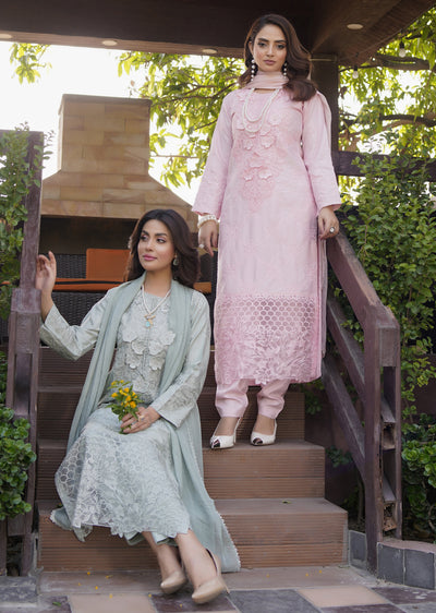 HK313 - Readymade Linen Outfit 2025 - Memsaab Online