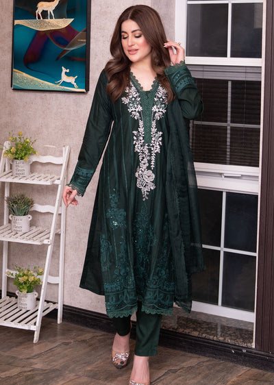 HK314 - Readymade Linen Outfit 2025 - Memsaab Online
