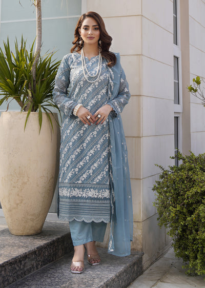 HK312 - Readymade Chiffon Outfit 2025 - Memsaab Online