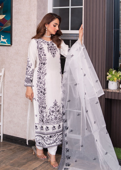 HK311 - Readymade Linen Outfit 2025 - Memsaab Online
