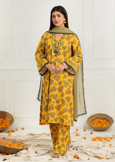 HSS-212 - Readymade Heeras linen Suit - Memsaab Online