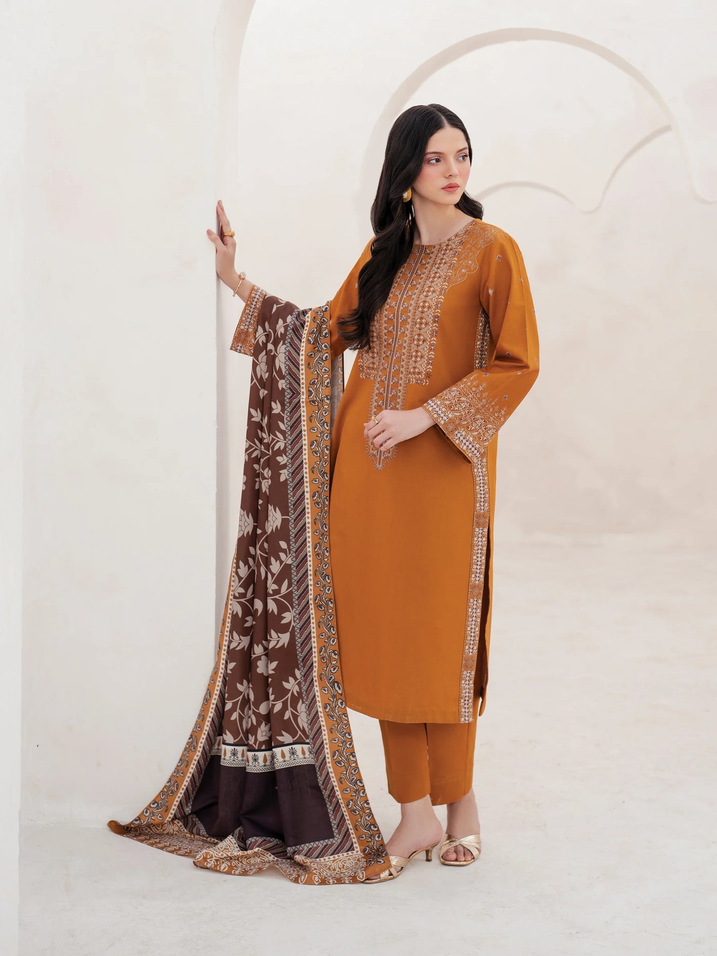 humsha Garnet - Readymade 3 Piece – Memsaab