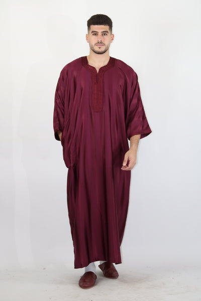 MRC103 Moroccan Embroidered Thobe - Memsaab Online