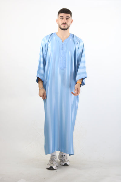 MRC103 Moroccan Embroidered Thobe - Memsaab Online